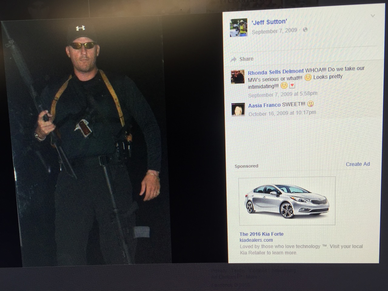 Full page of Jeff Sutton with guns on Facebook page.jpeg